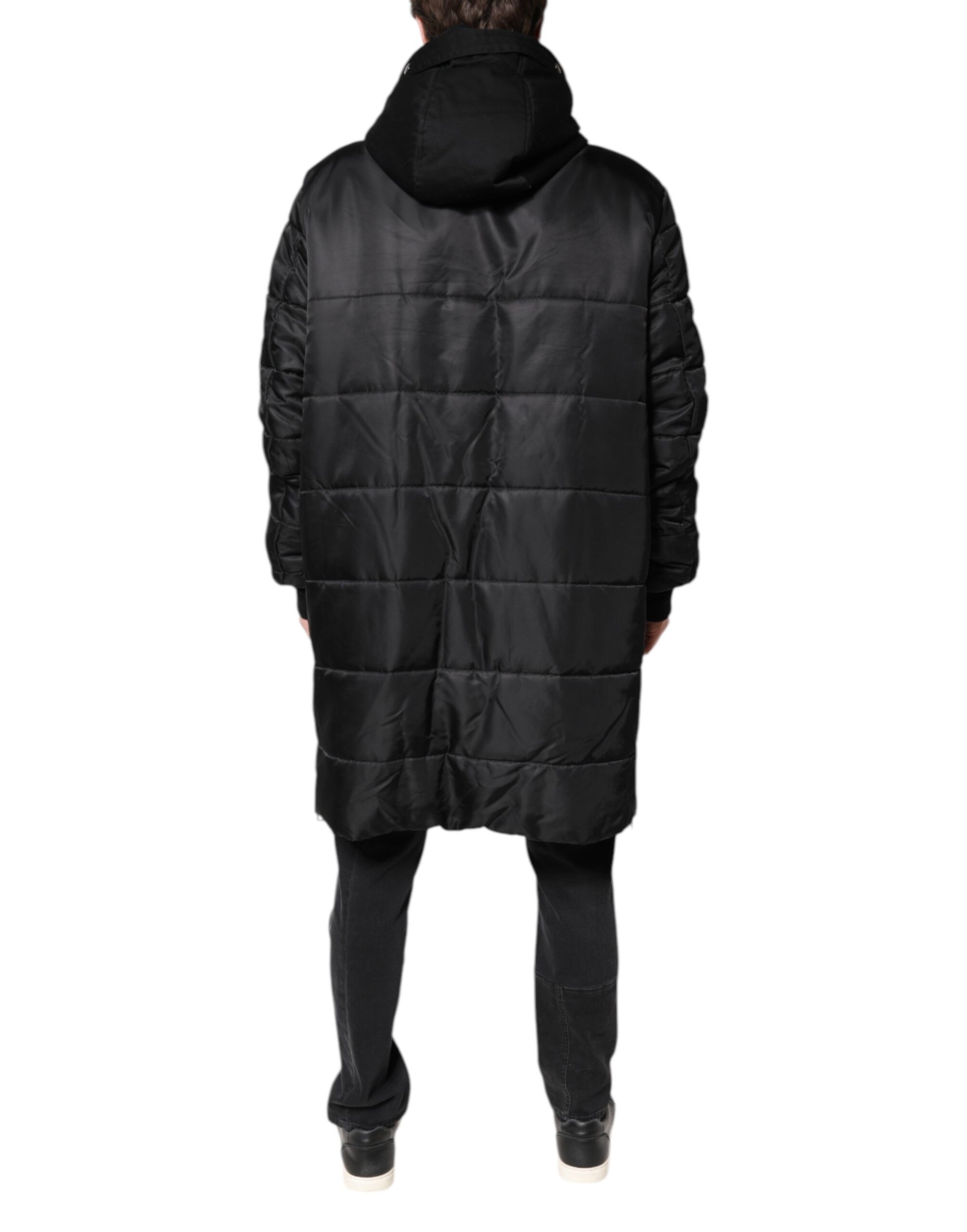 Dolce & Gabbana Black Parkas for Men side view