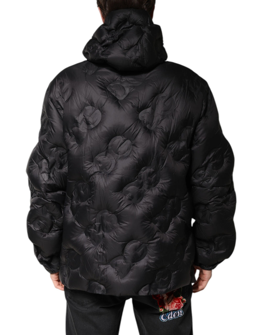 Dolce & Gabbana Black Parkas for Men side view