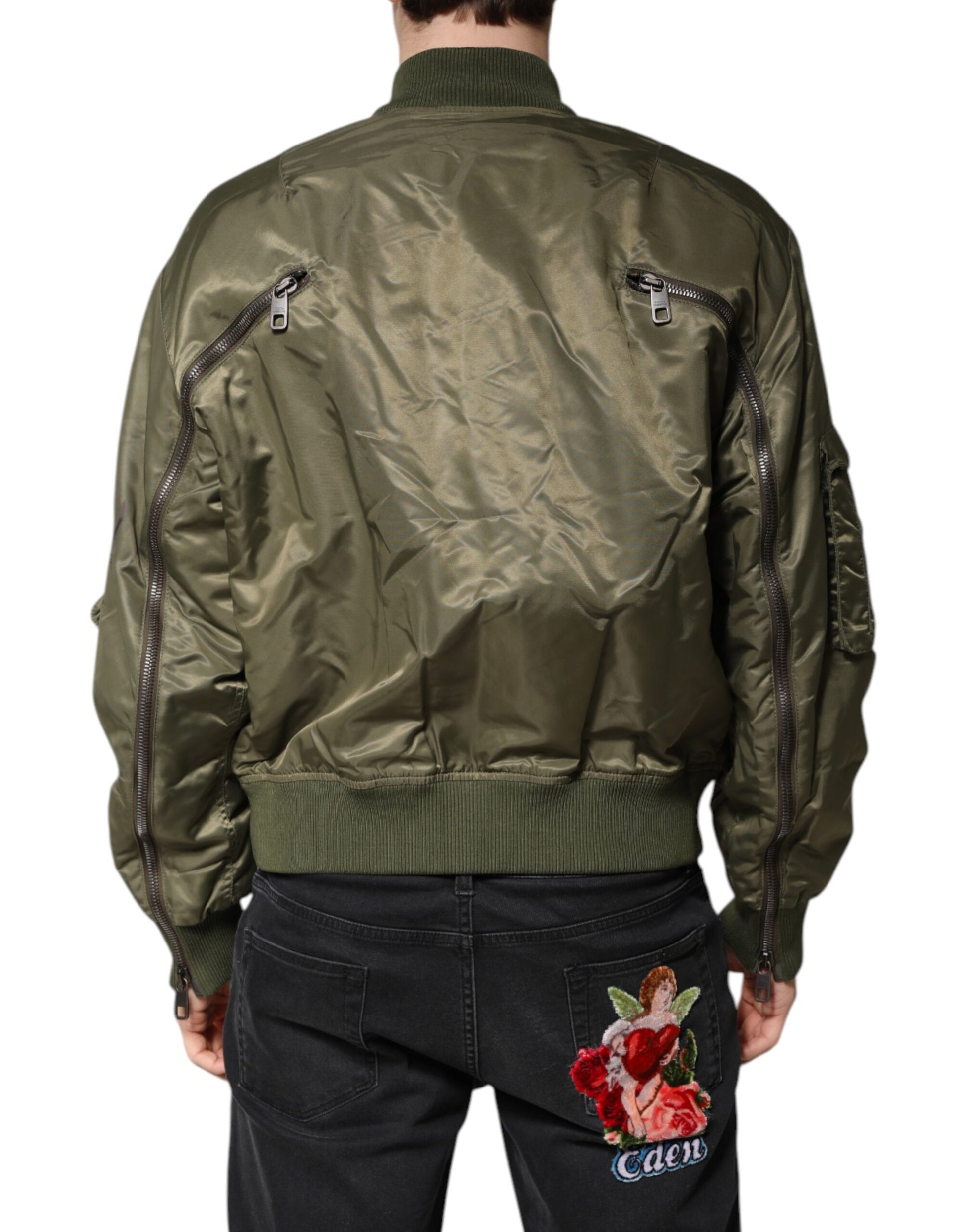 Dolce & Gabbana Green Bomber for Men side view