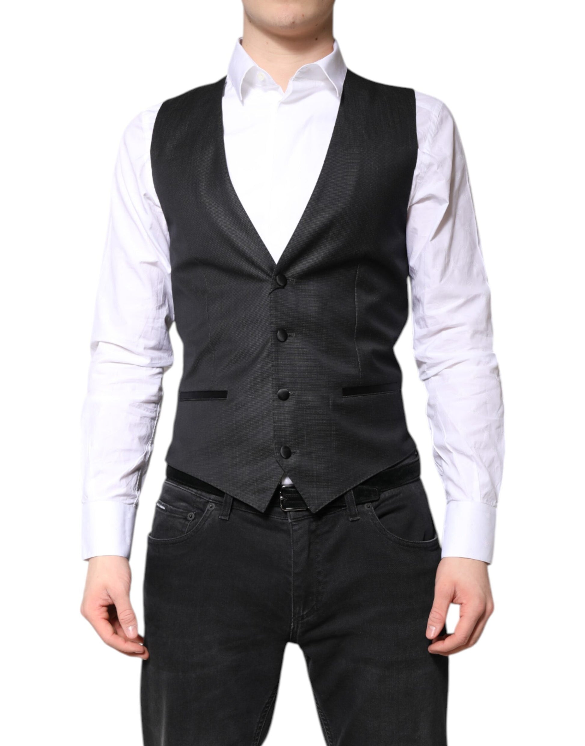 Dolce & Gabbana Black Waistcoats for Men alternate view