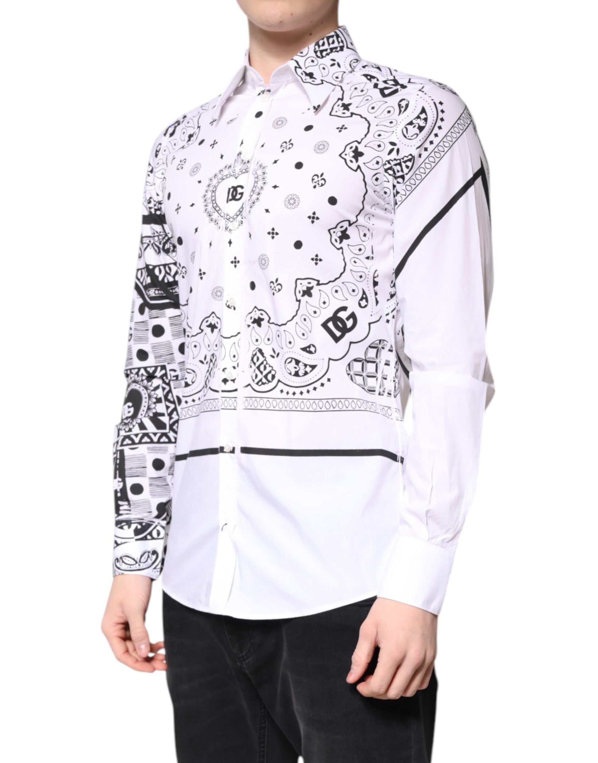 Dolce & Gabbana White Dress Shirt for Men detail view