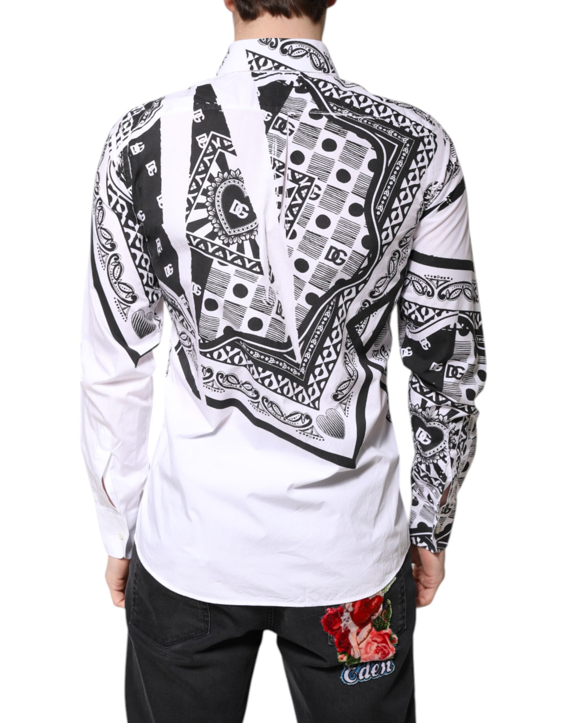Dolce & Gabbana White Dress Shirt for Men side view