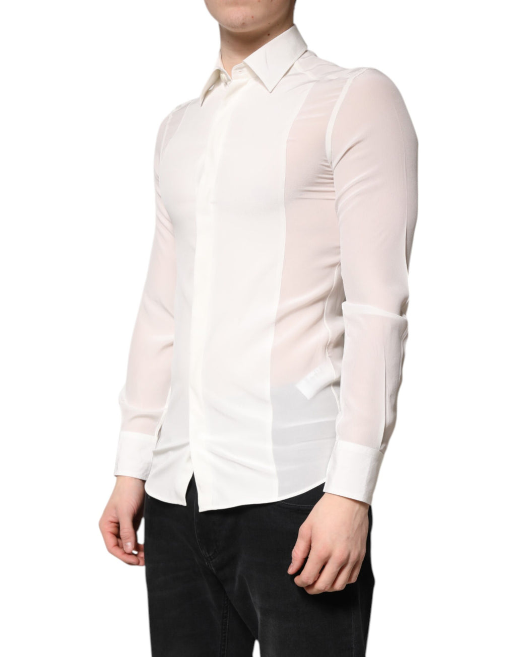 Dolce & Gabbana White Dress Shirt for Men detail view