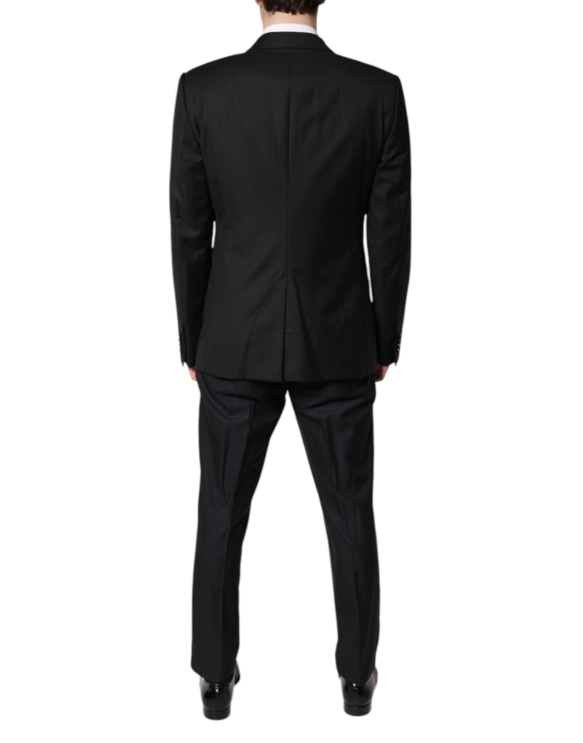 Dolce & Gabbana Black Three Piece Suits for Men side view