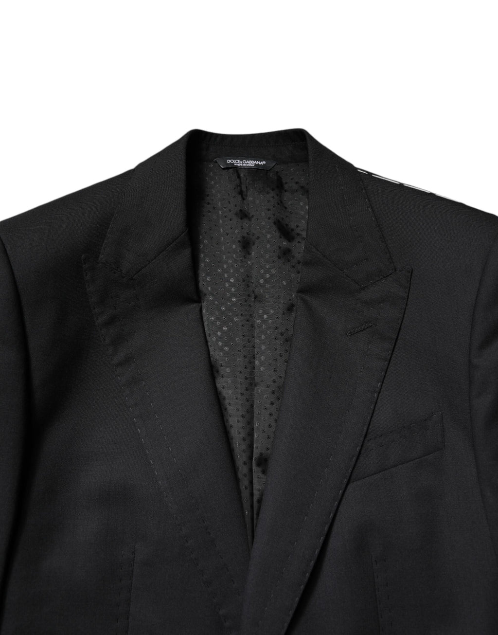 Dolce & Gabbana Schwarzer Einreihiger Formaler Blazer mit Weste