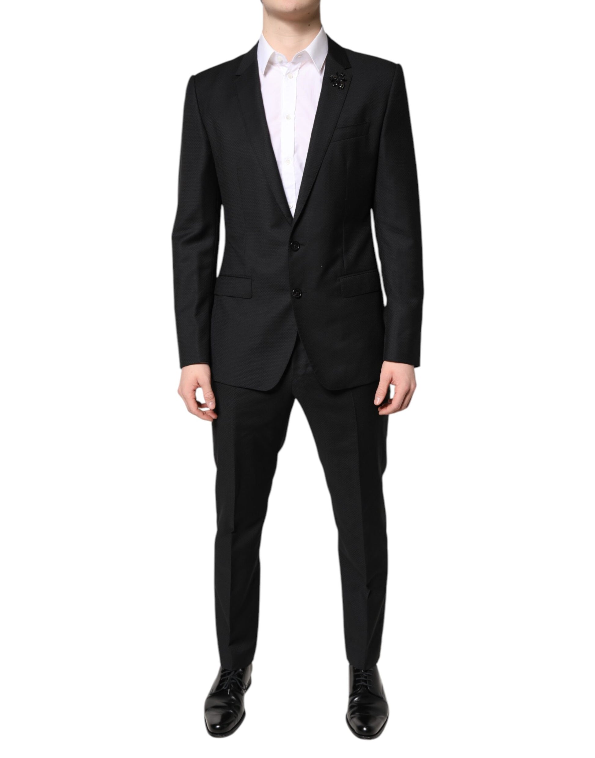 Dolce & Gabbana Black Two Piece Suits for Men