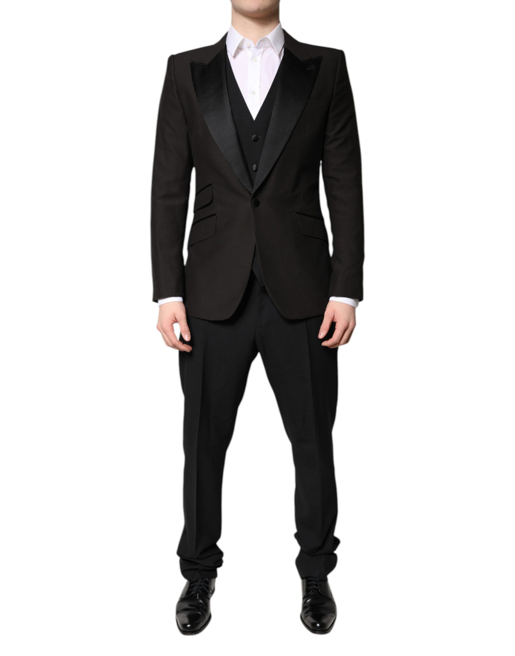 Dolce & Gabbana Black Three Piece Suits for Men alternate view