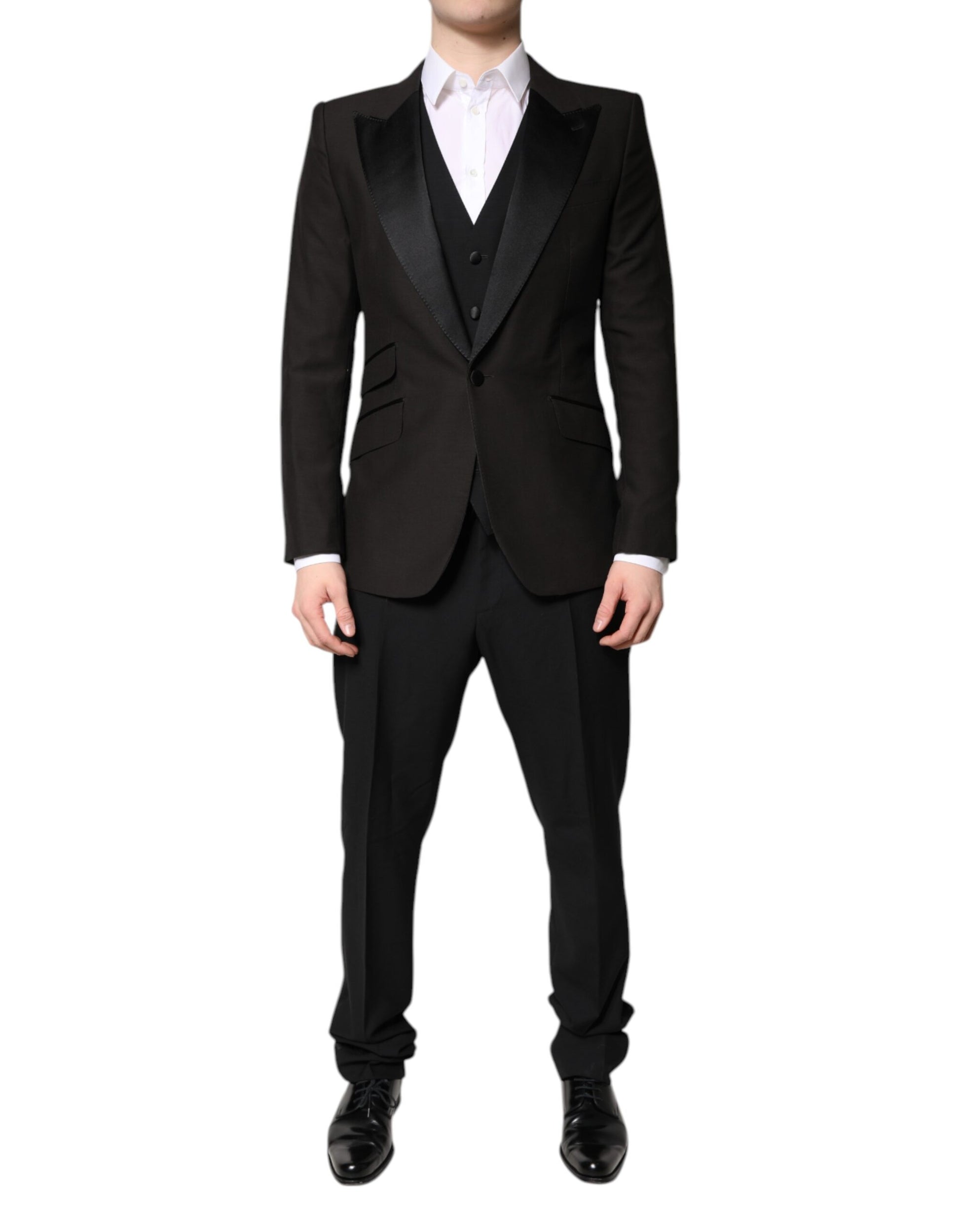 Dolce & Gabbana Black Three Piece Suits for Men alternate view
