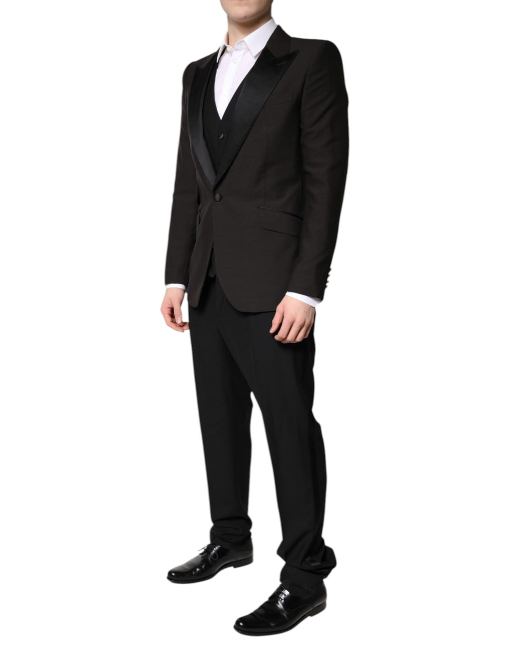 Dolce & Gabbana Black Three Piece Suits for Men detail view