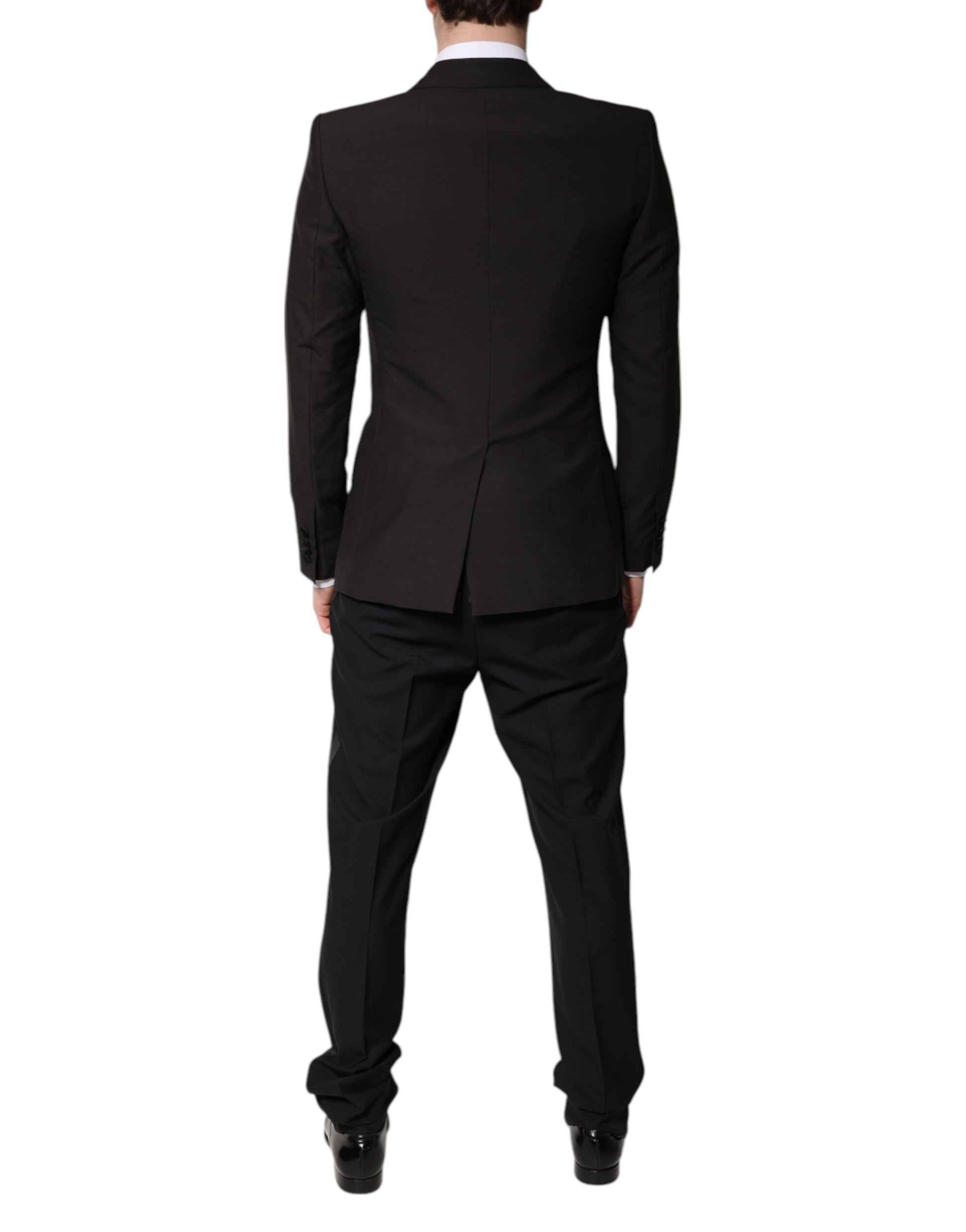 Dolce & Gabbana Black Three Piece Suits for Men side view