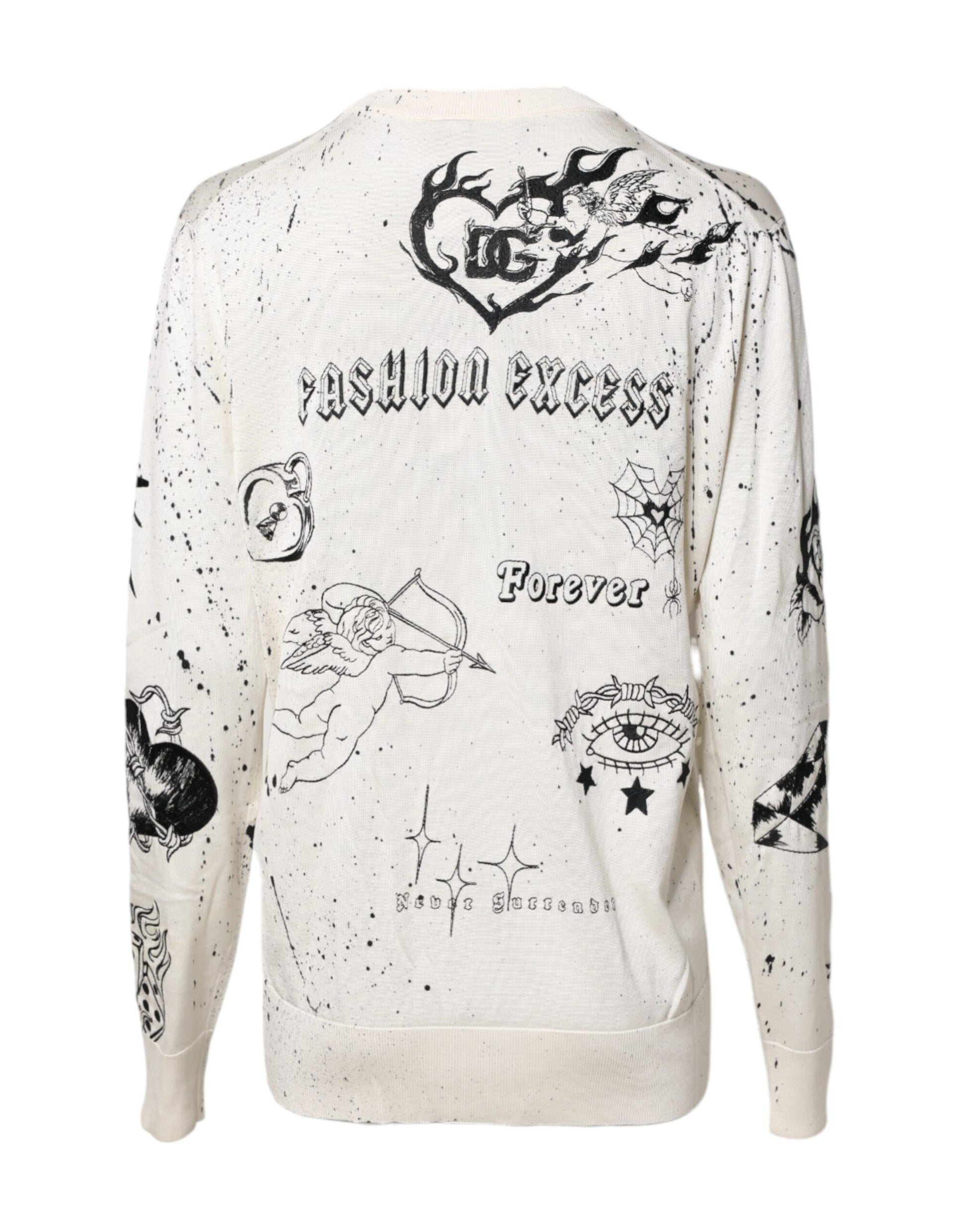Dolce & Gabbana White Sweatshirt for Women side view