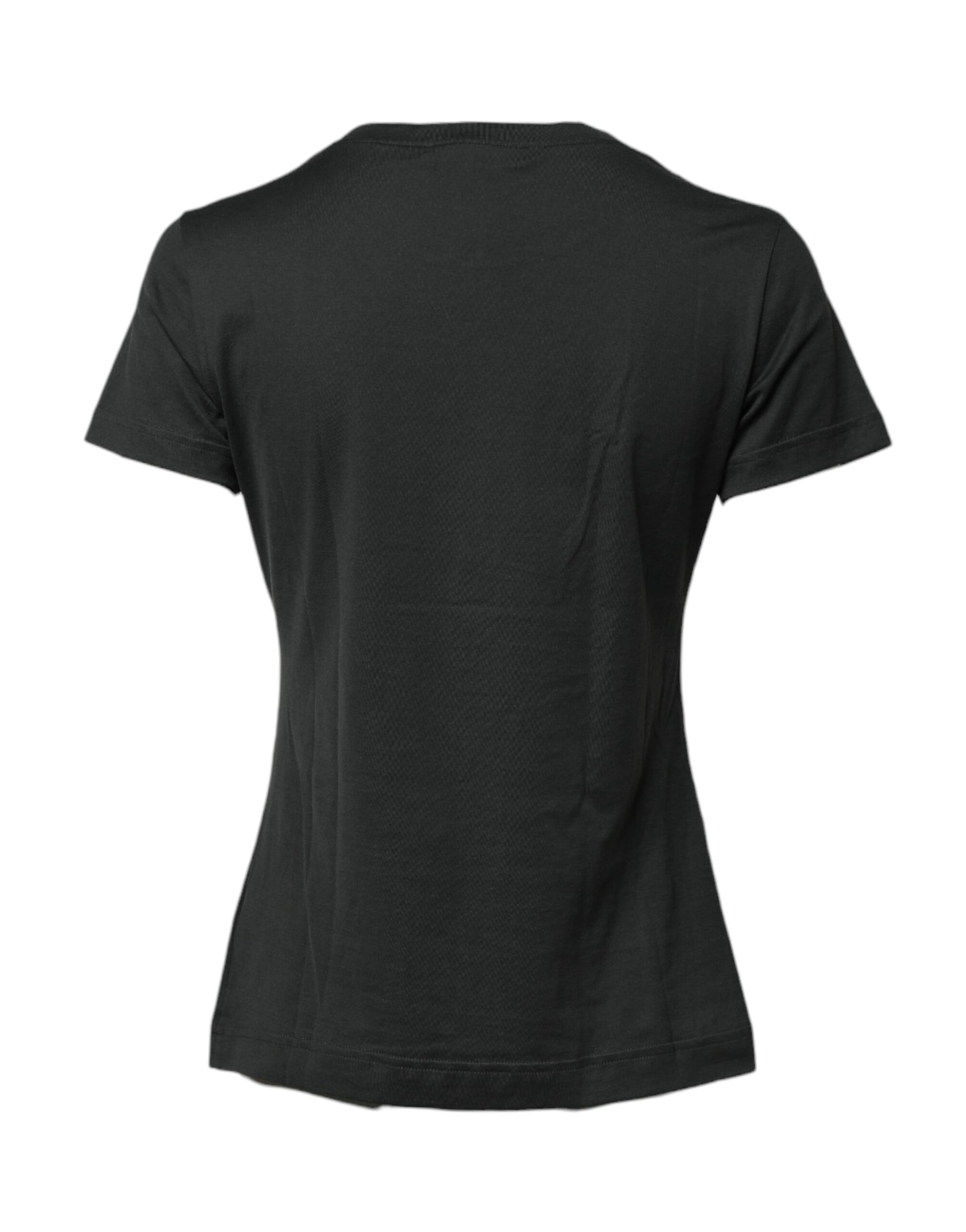 Dolce & Gabbana Black T-Shirt for Women side view
