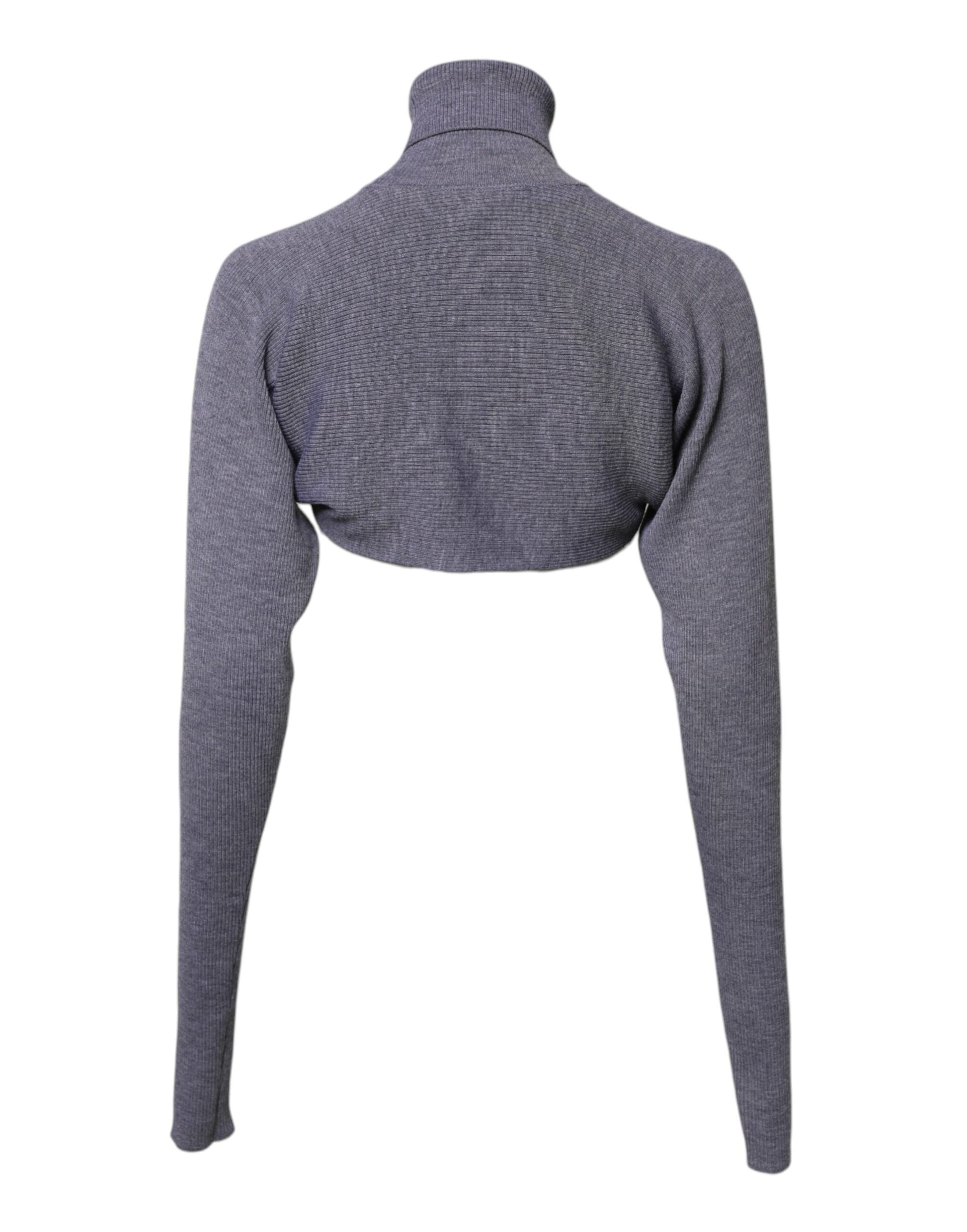Dolce & Gabbana Grey Turtleneck for Women side view