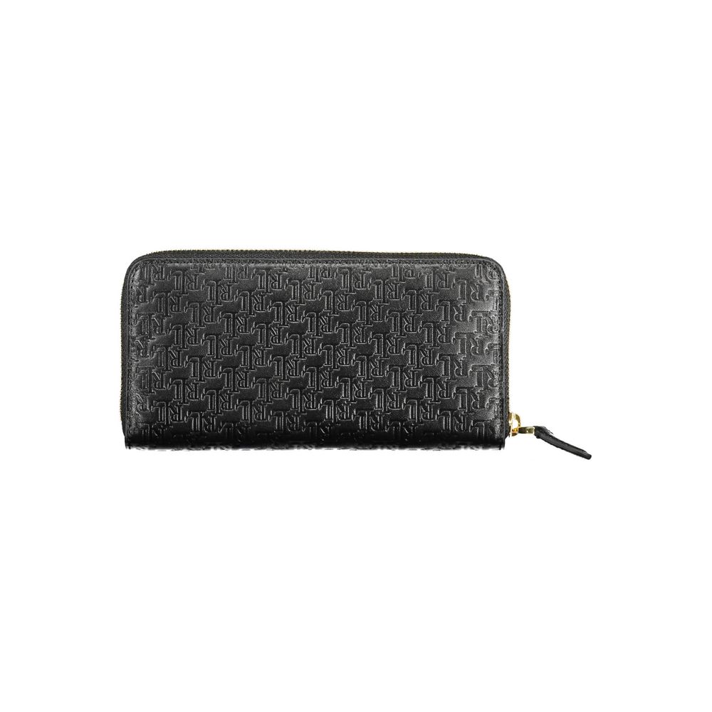 Portefeuille Ralph Lauren en cuir noir pour femme