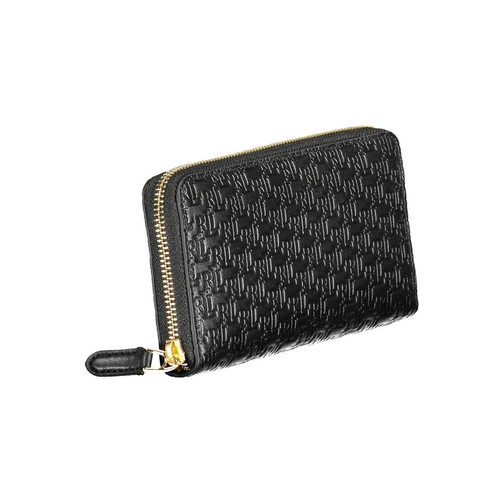 Portefeuille Ralph Lauren en cuir noir pour femme
