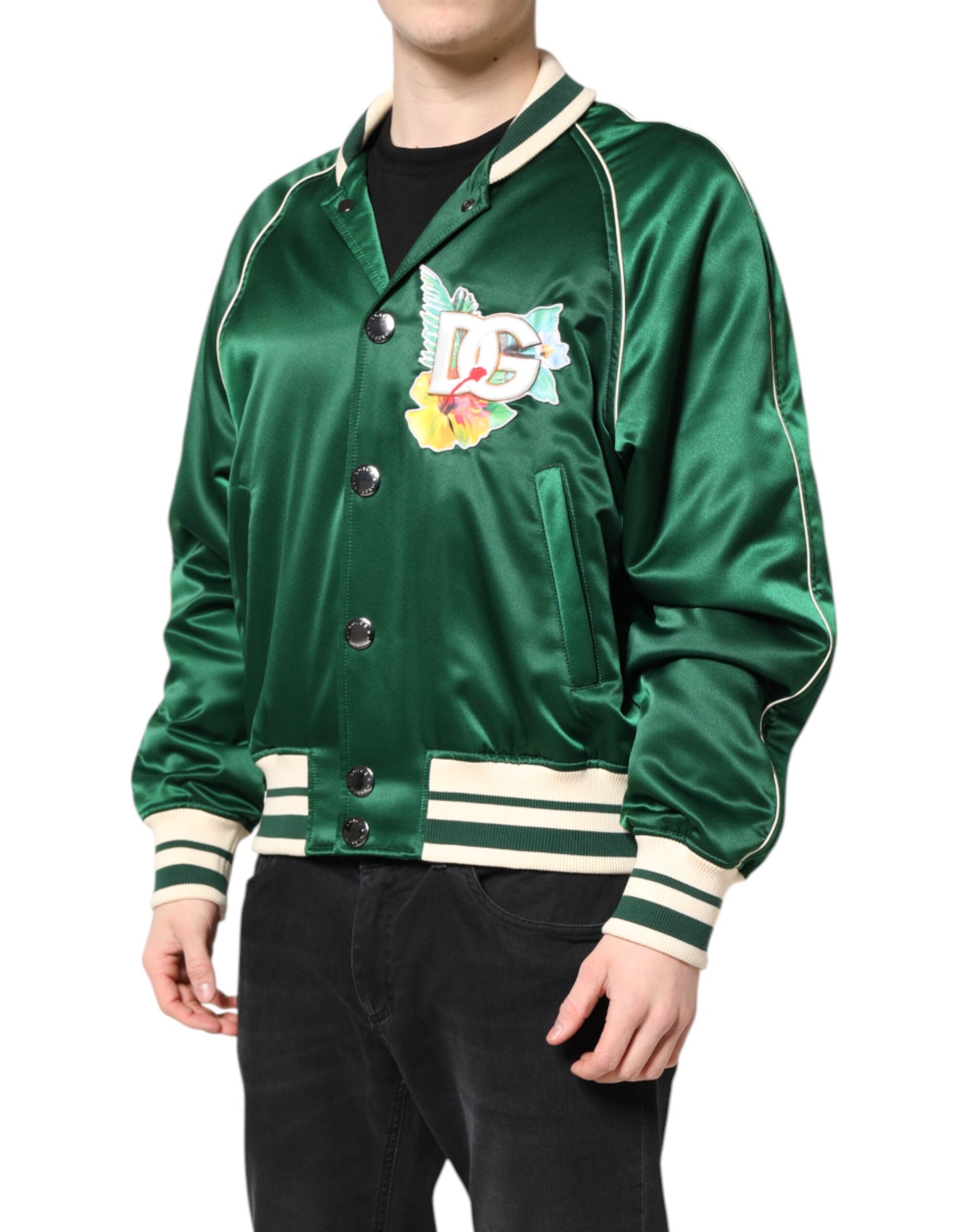 Dolce & Gabbana Green Bomber for Men detail view
