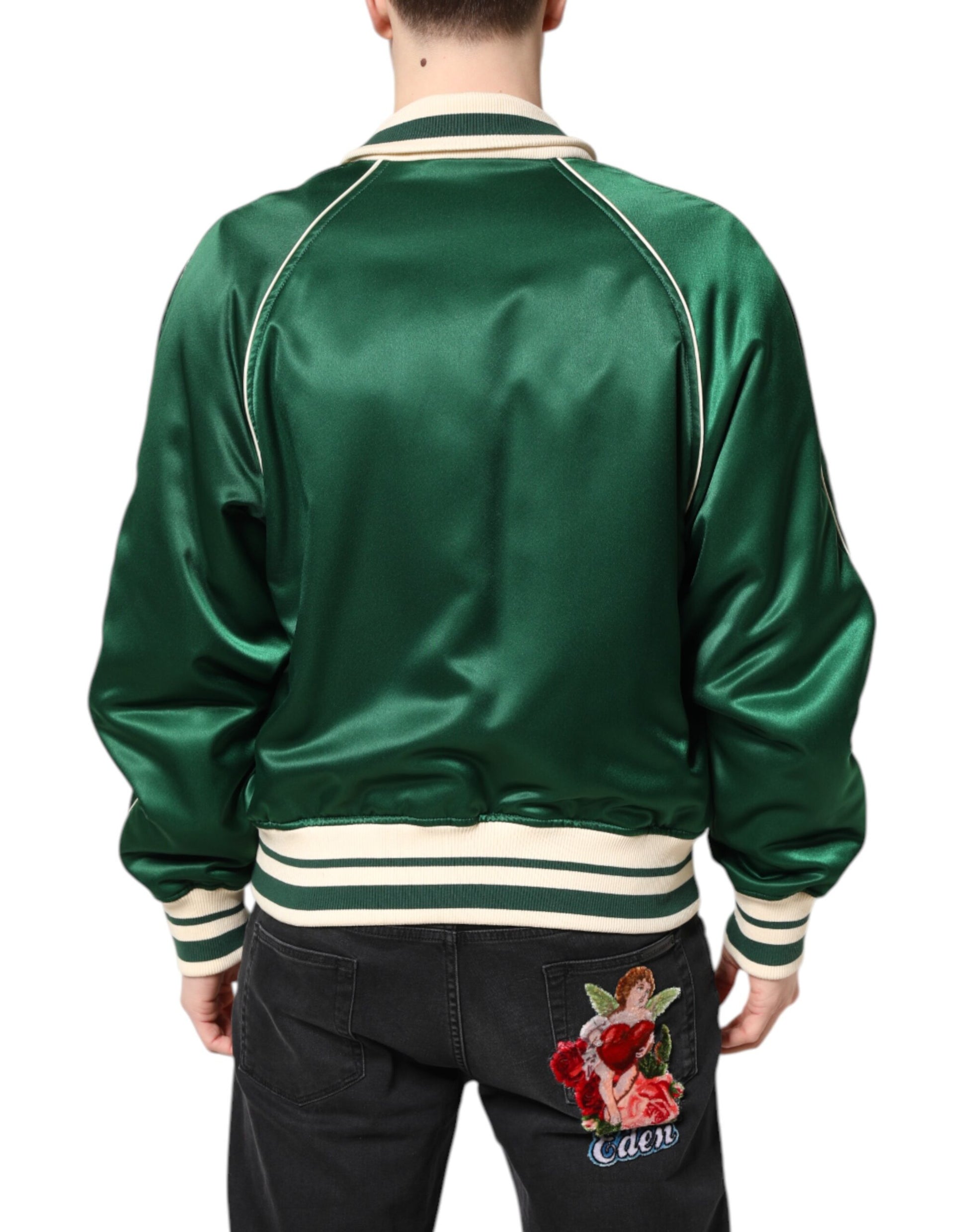 Dolce & Gabbana Green Bomber for Men side view