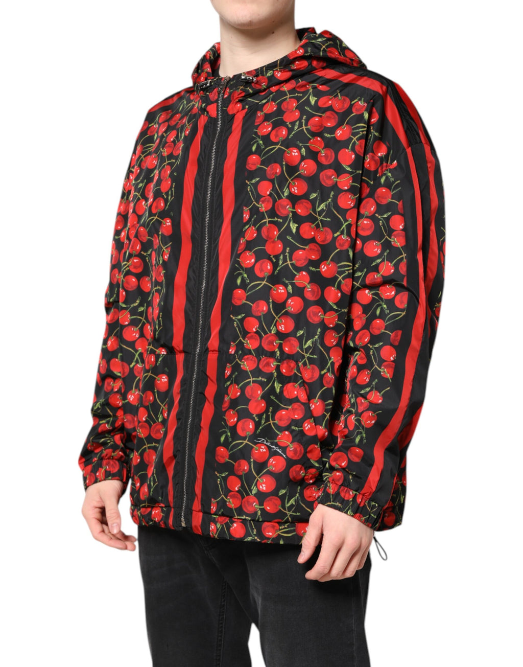 Dolce & Gabbana Black Shell Jacket for Men detail view