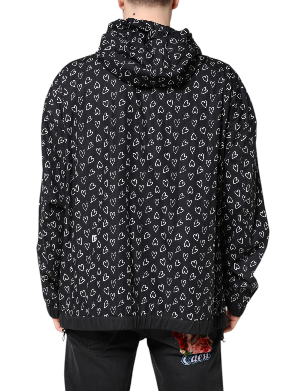 Dolce & Gabbana Black Shell Jacket for Men side view