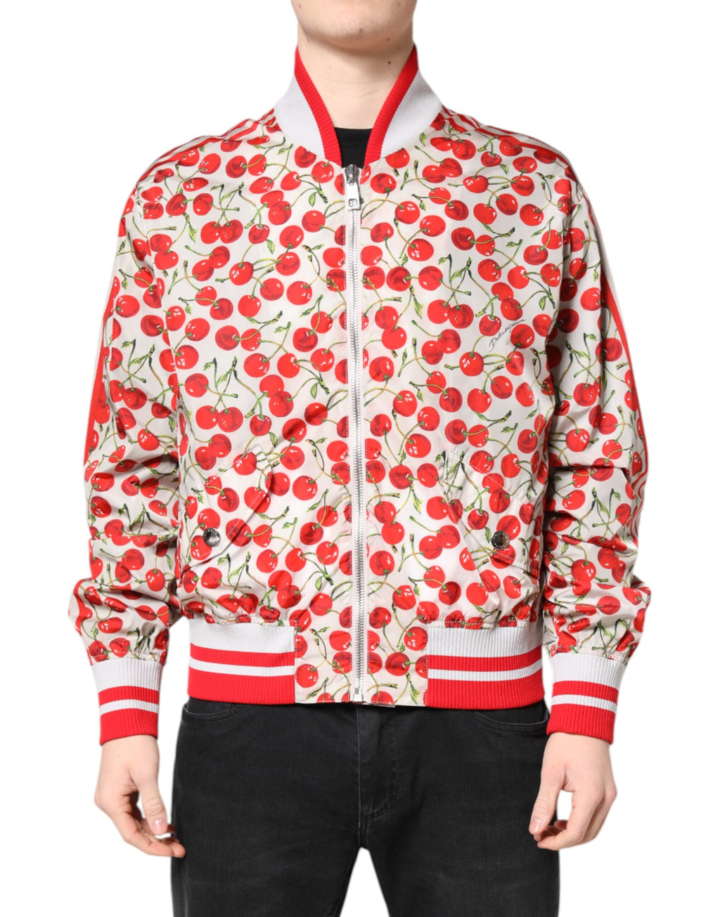 Dolce & Gabbana White Bomber for Men