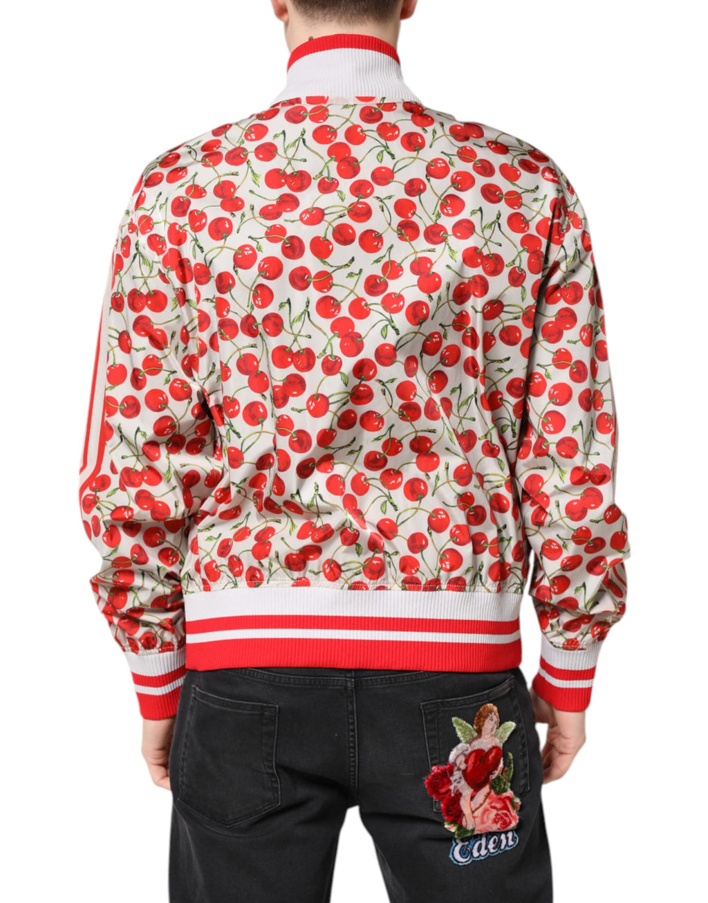 Dolce & Gabbana White Bomber for Men side view