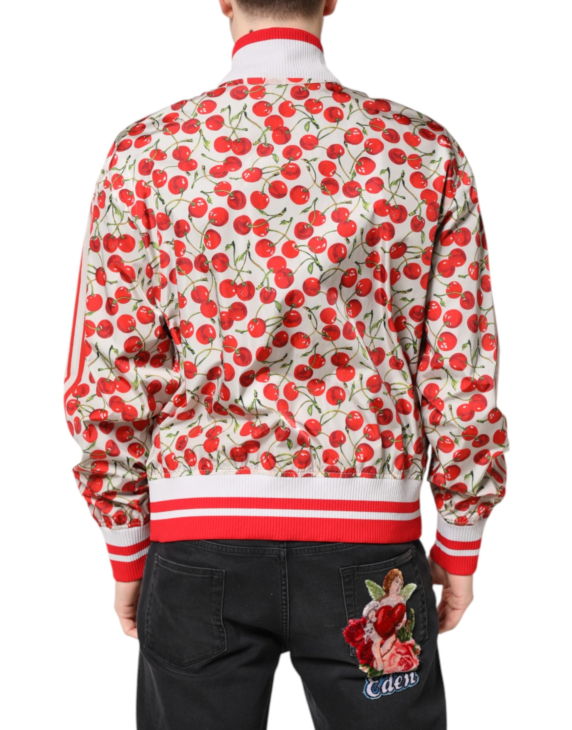Dolce & Gabbana White Bomber for Men side view