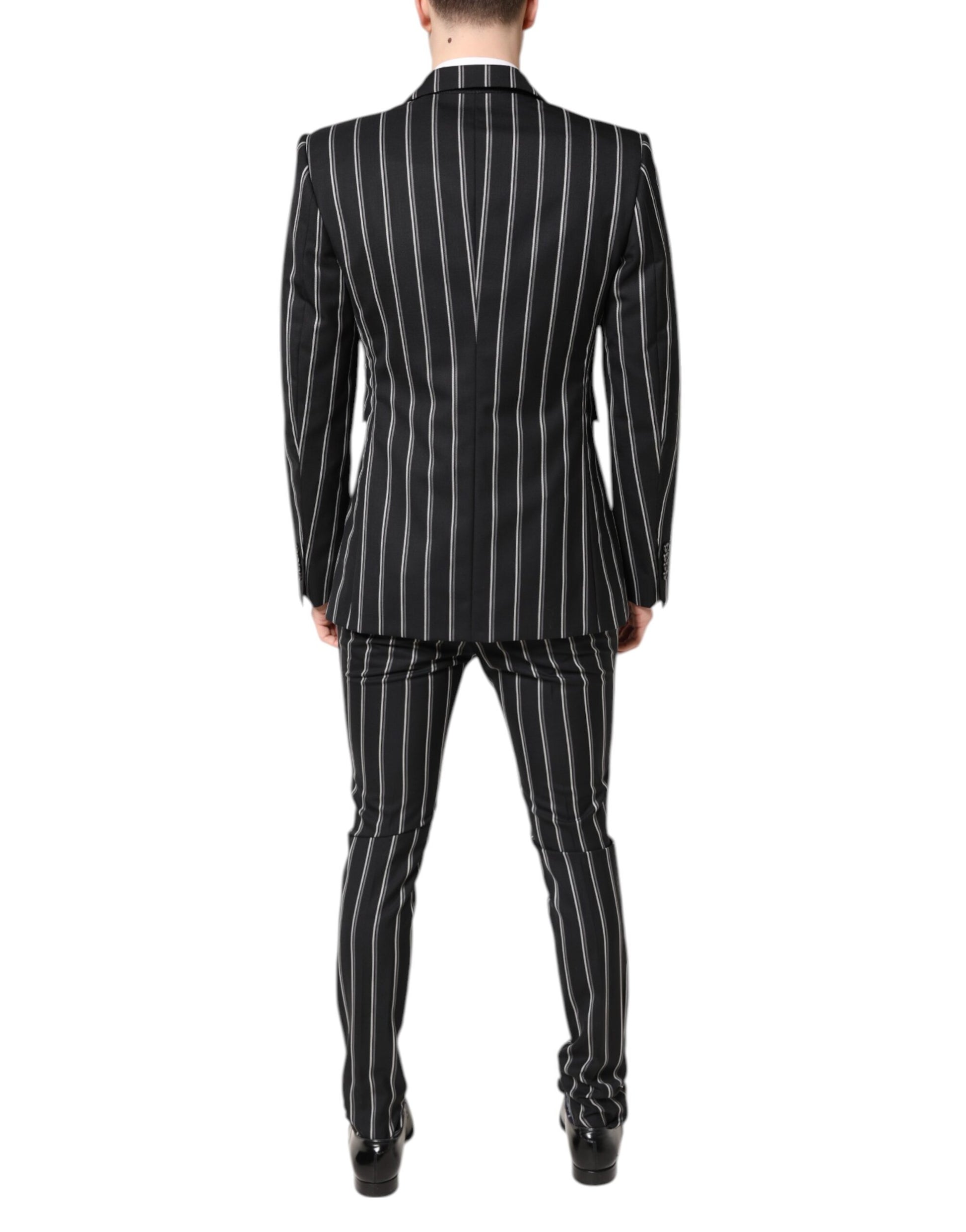 Dolce & Gabbana Black Two Piece Suits for Men side view