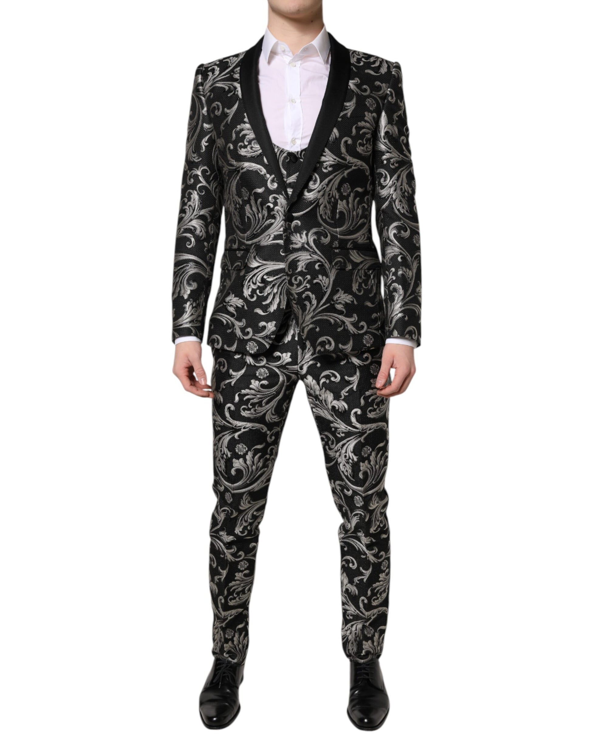 Dolce & Gabbana Grey Three Piece Suits for Men