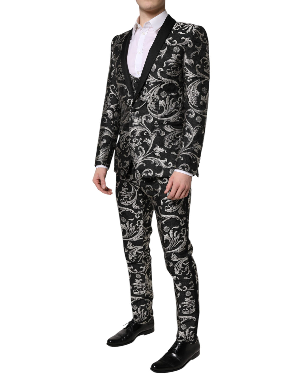 Dolce & Gabbana Grey Three Piece Suits for Men detail view