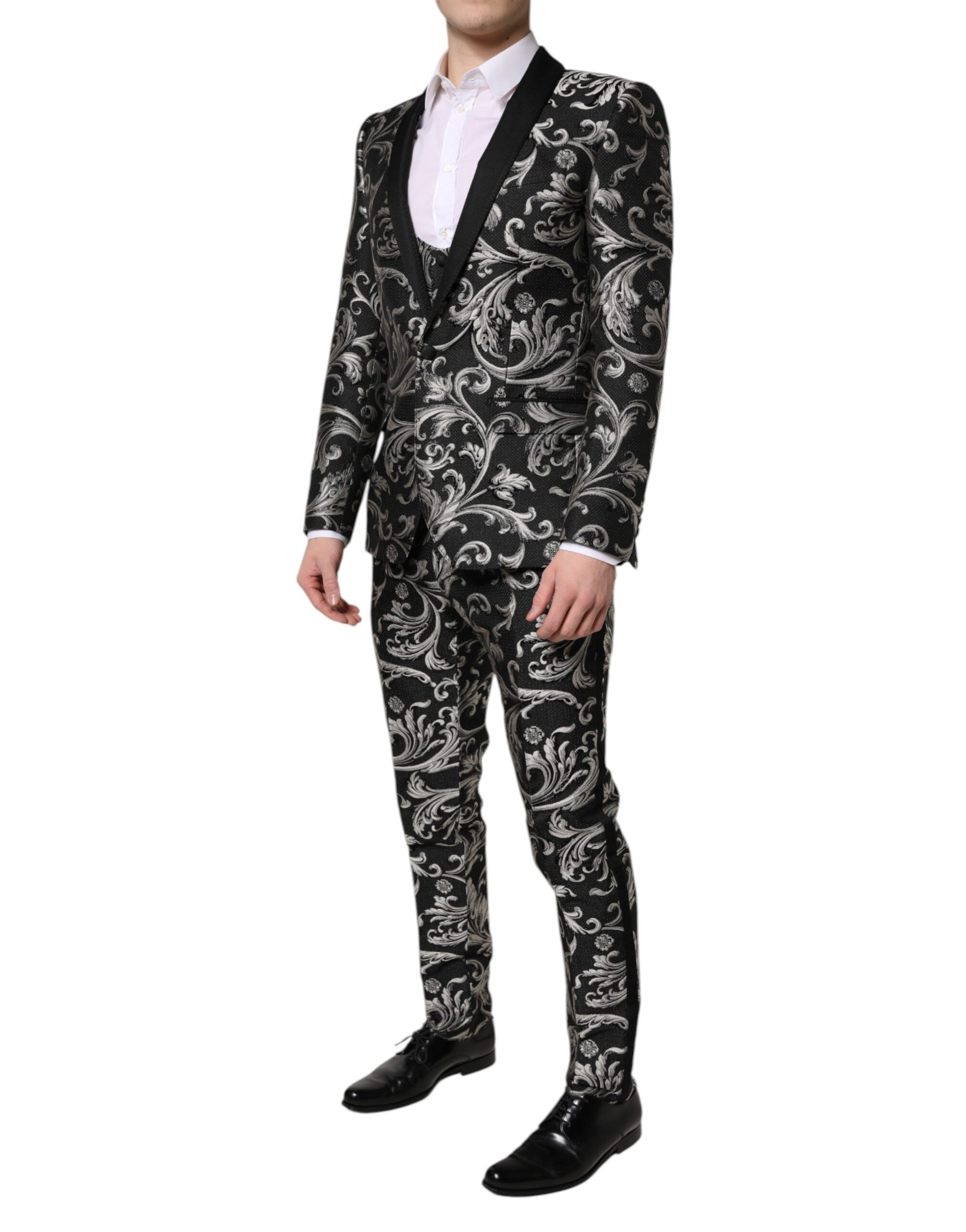 Dolce & Gabbana Grey Three Piece Suits for Men detail view