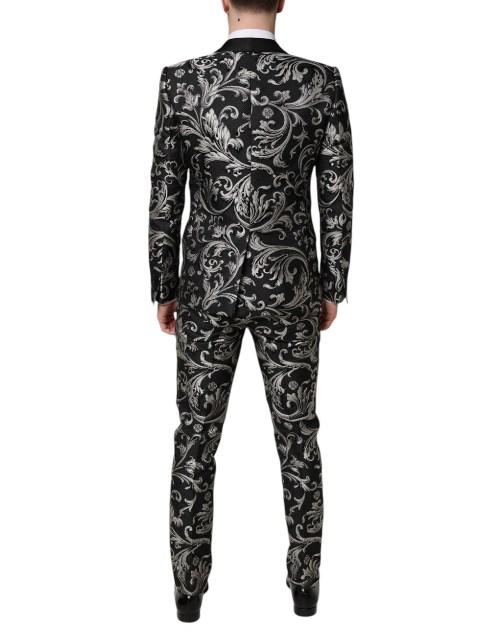 Dolce & Gabbana Grey Three Piece Suits for Men side view
