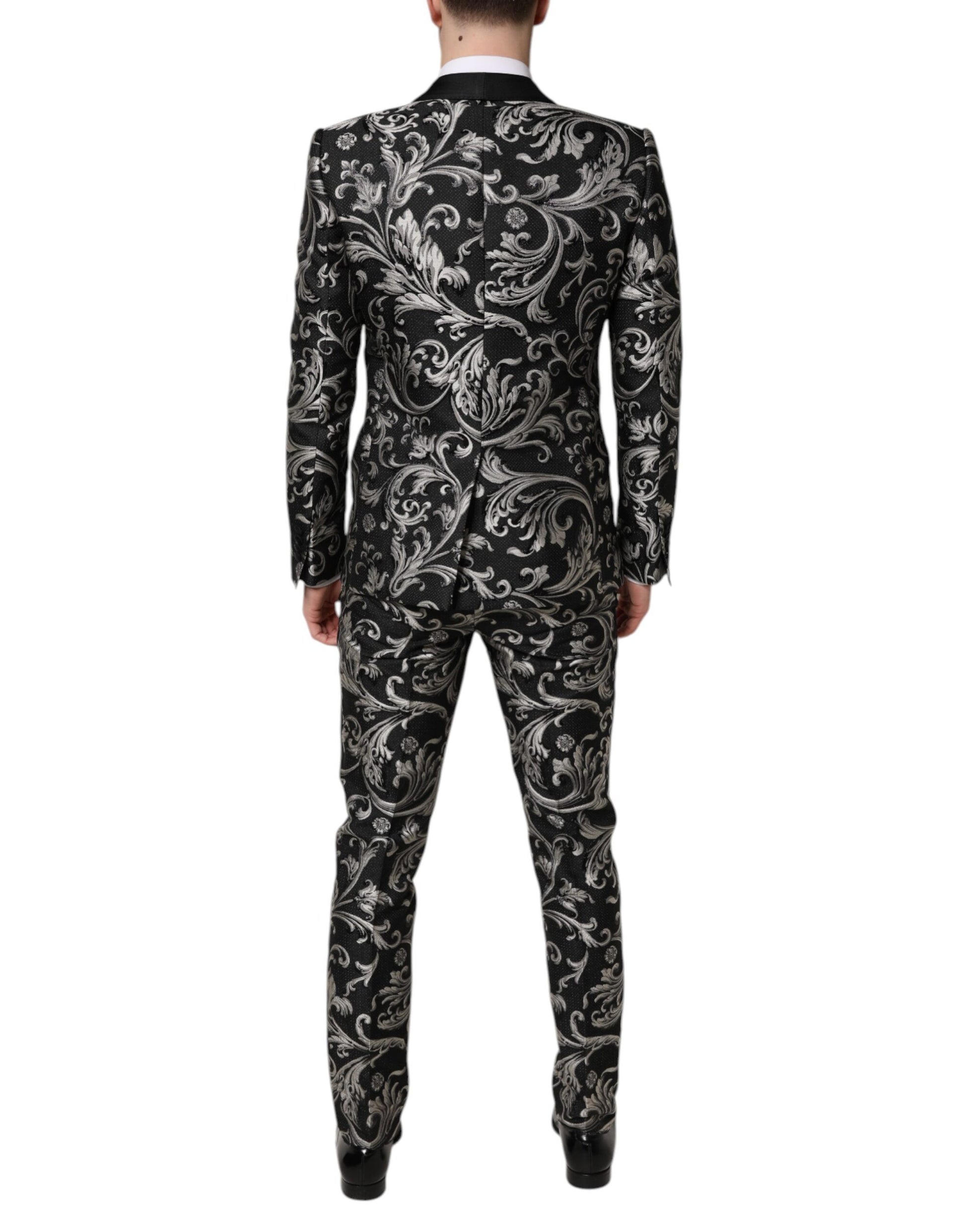 Dolce & Gabbana Grey Three Piece Suits for Men side view