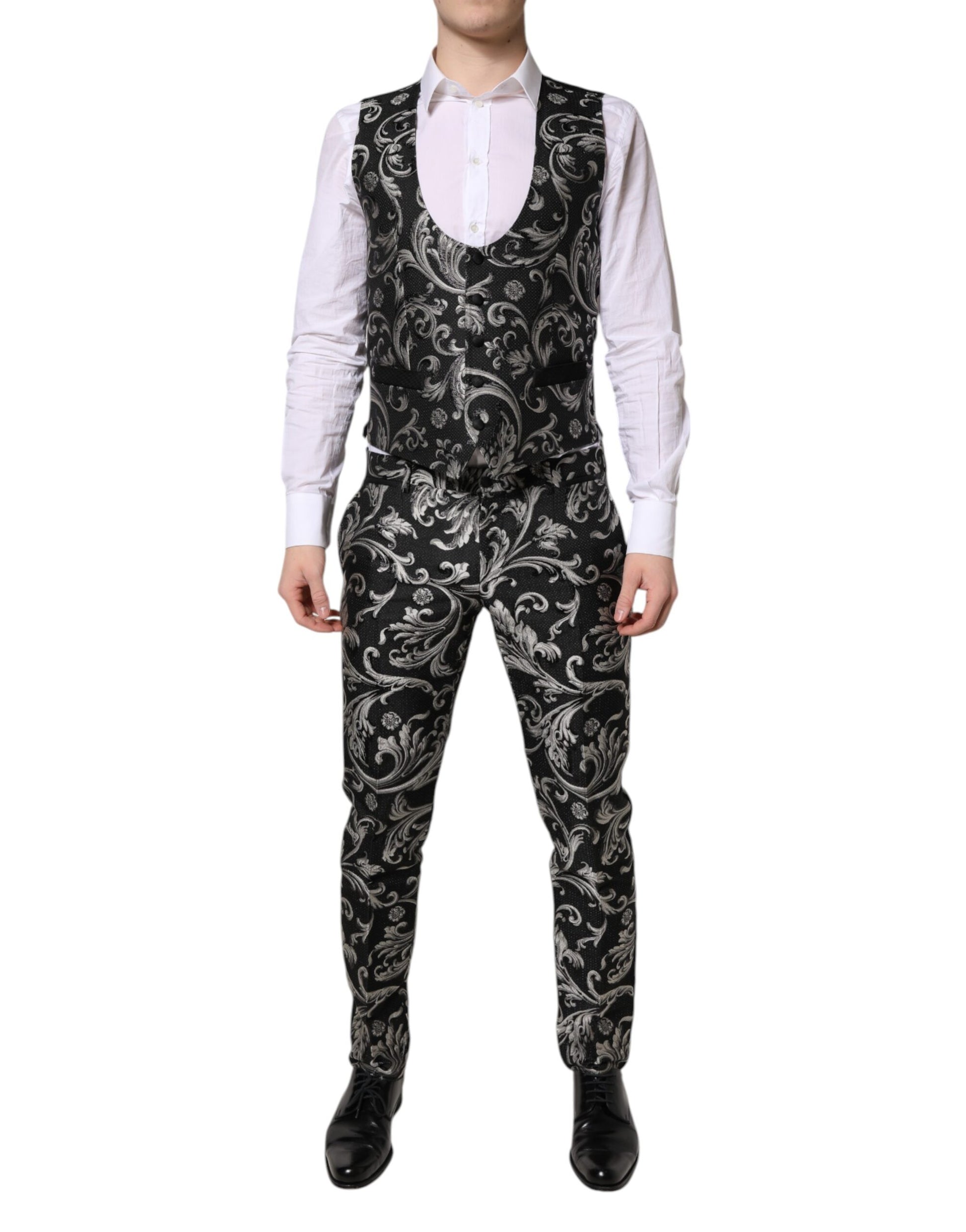 Dolce & Gabbana Grey Three Piece Suits for Men additional view