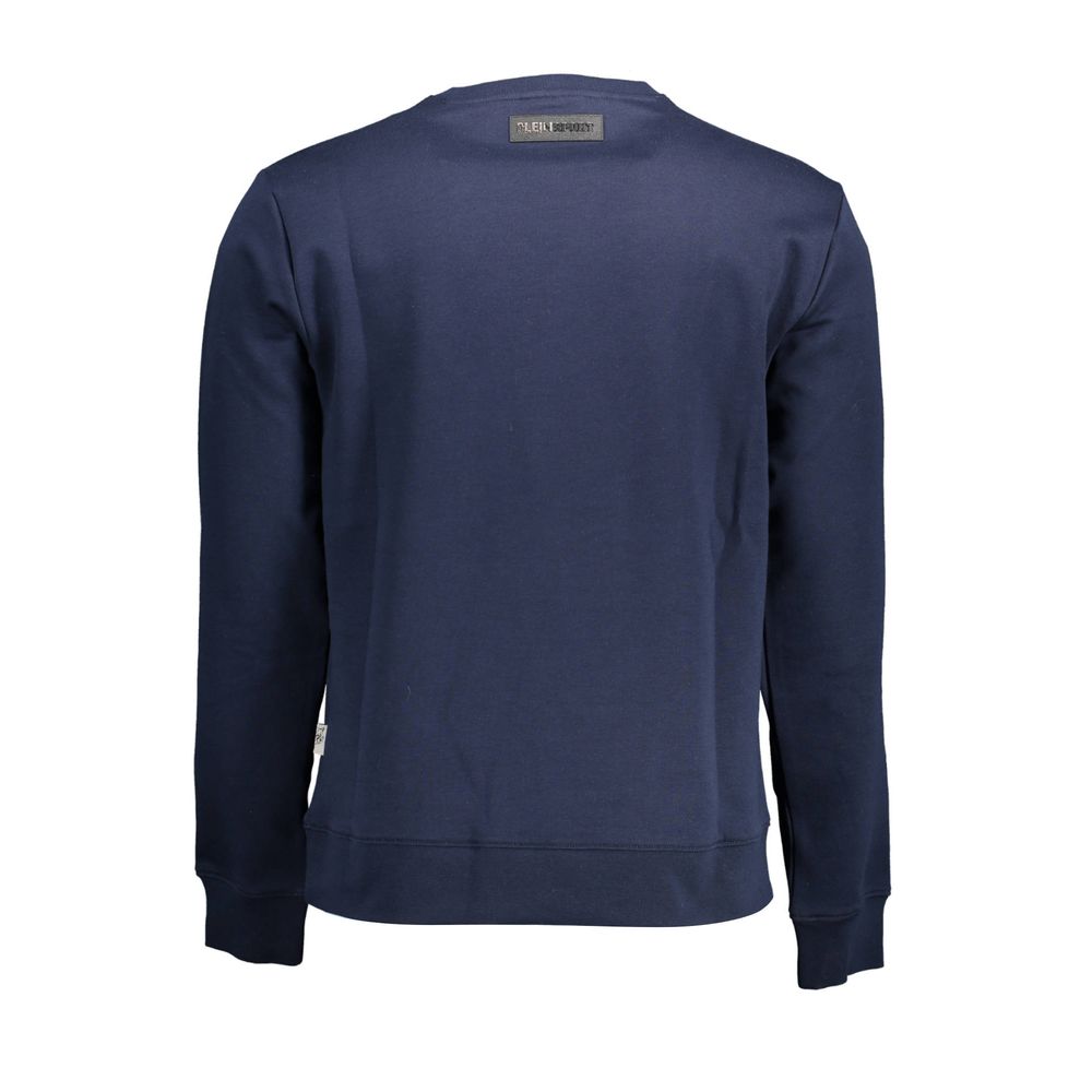 Plein Sport Herrenpullover aus blauer Baumwolle