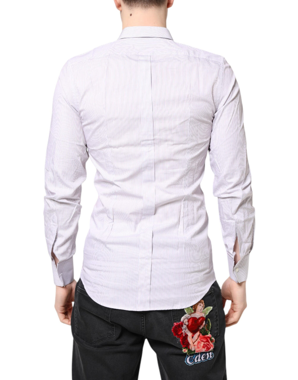 Dolce & Gabbana White Dress Shirt for Men side view