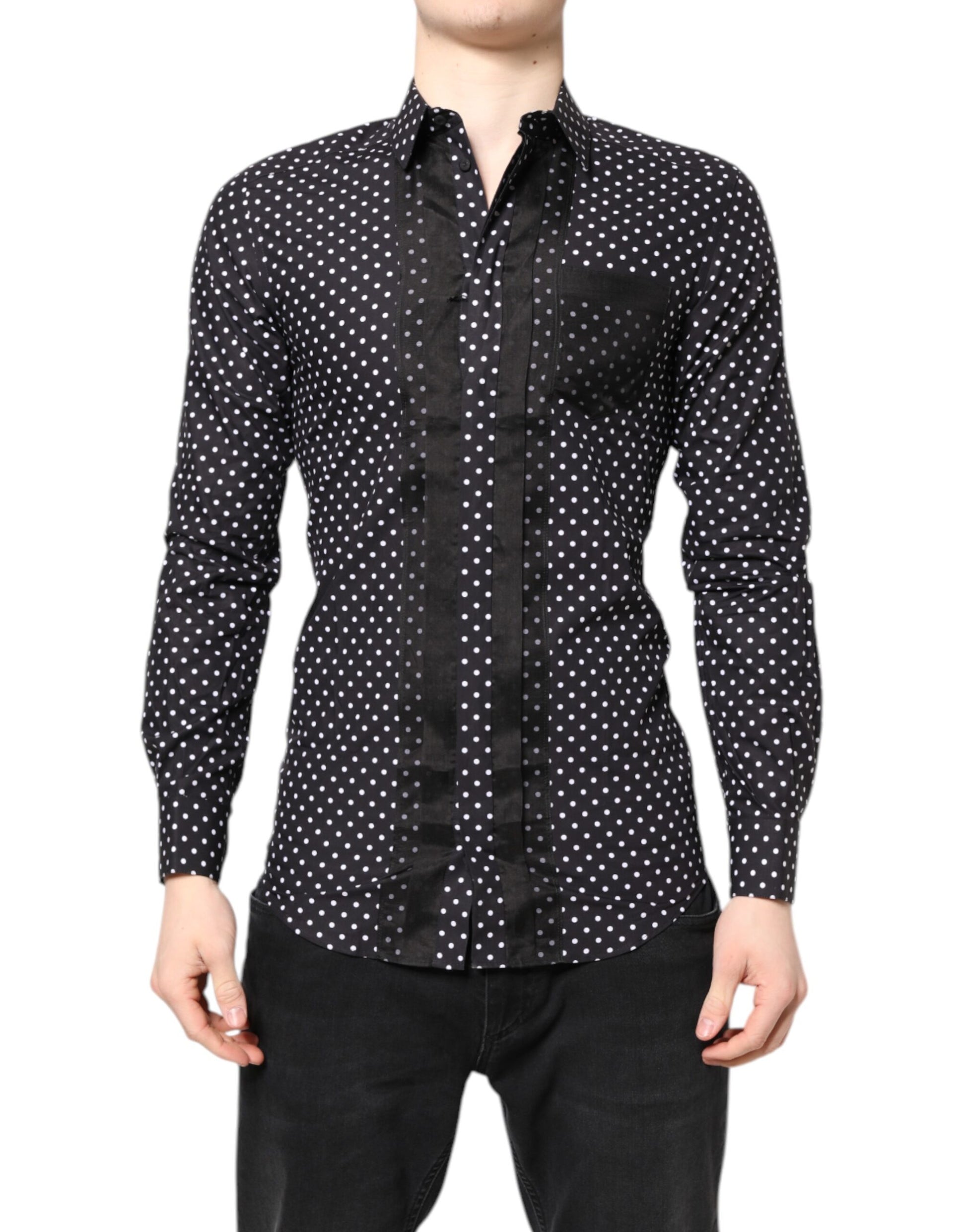 Dolce & Gabbana Black Dress Shirt for Men