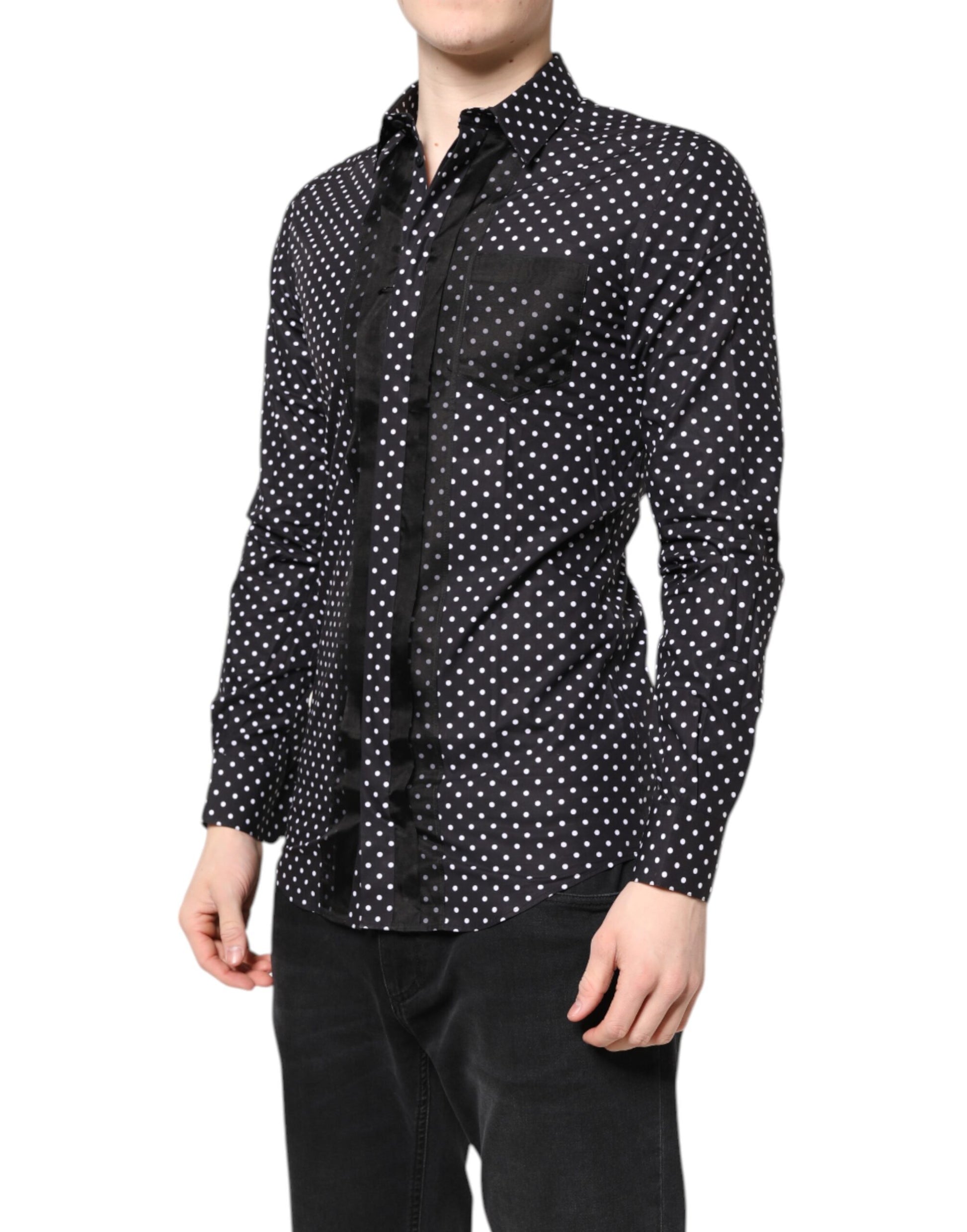 Dolce & Gabbana Black Dress Shirt for Men detail view