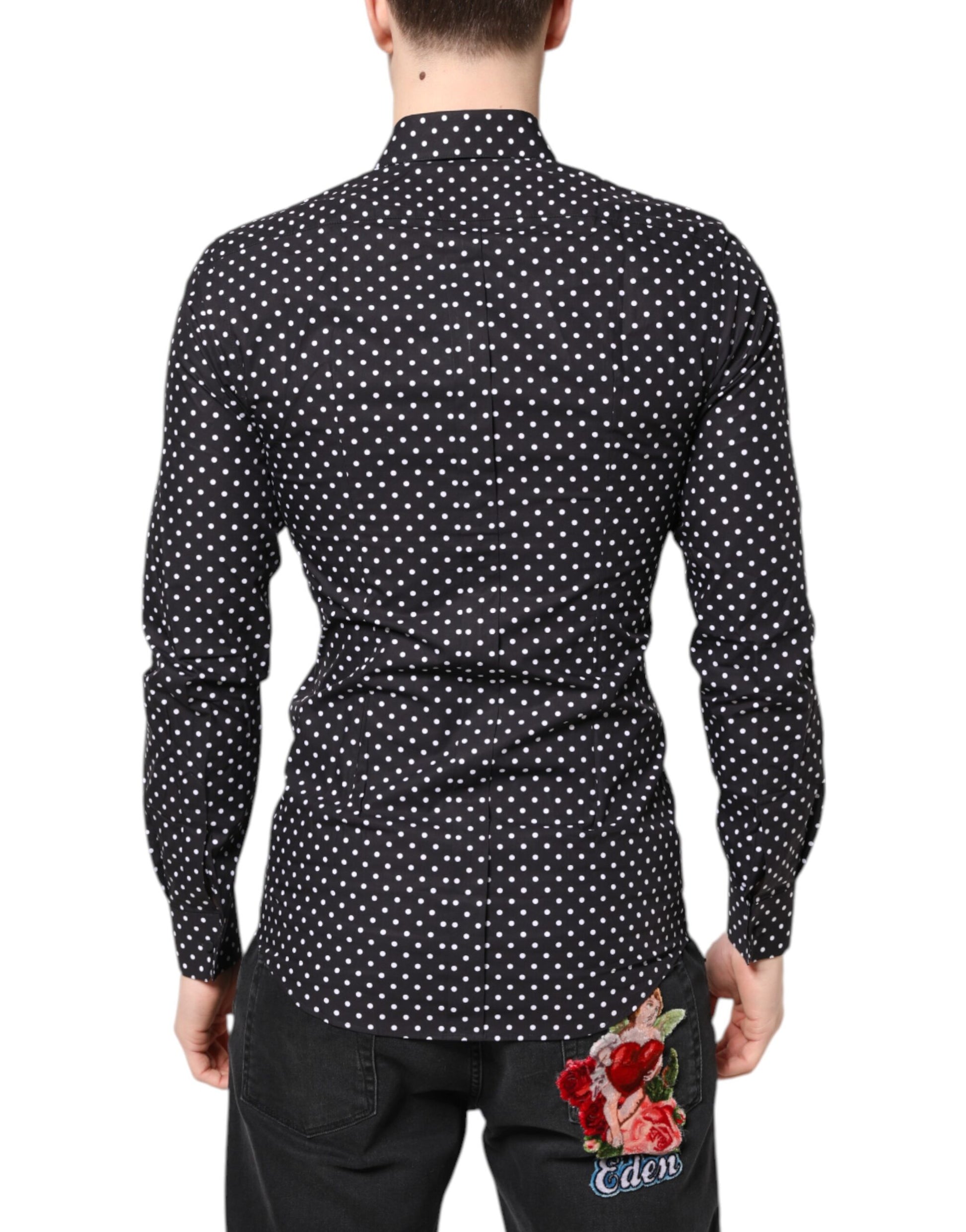 Dolce & Gabbana Black Dress Shirt for Men side view