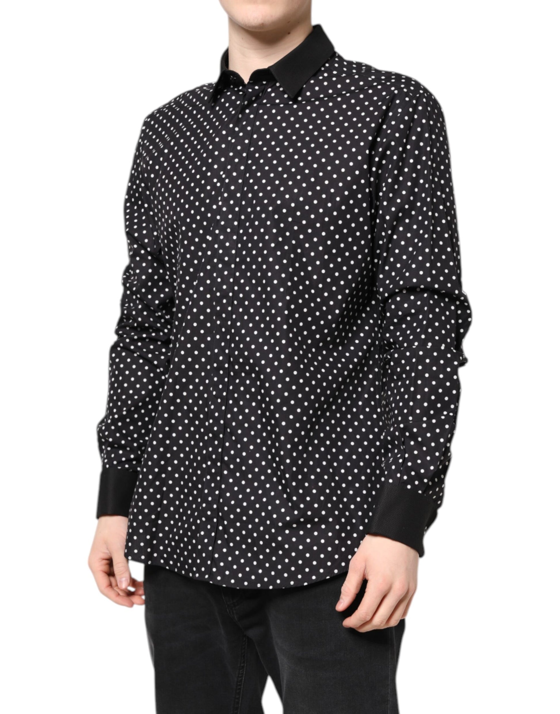 Dolce & Gabbana Black Dress Shirt for Men detail view