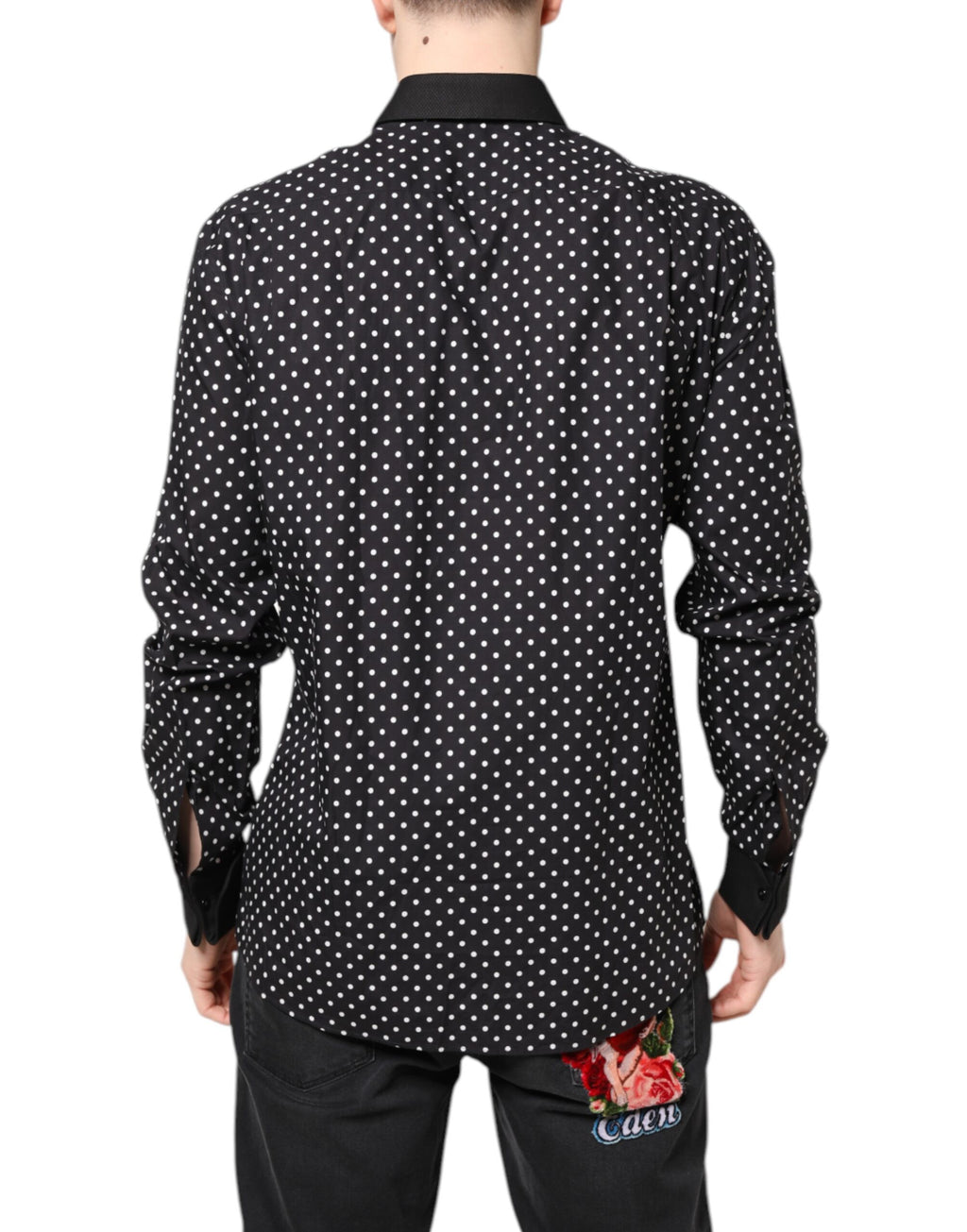 Dolce & Gabbana Black Dress Shirt for Men side view