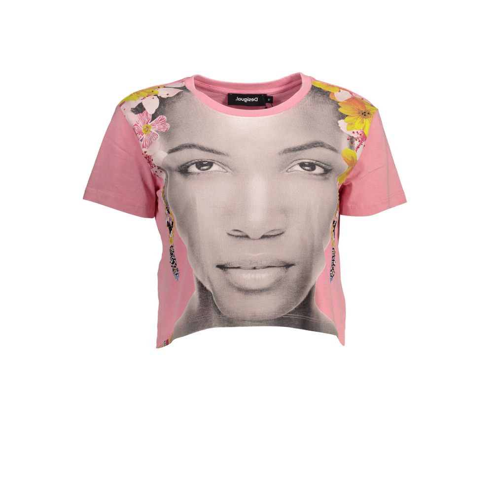 Desigual Pink T-Shirt for Women