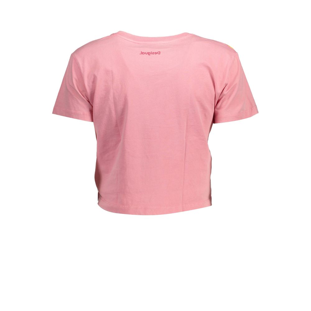 Desigual Pink T-Shirt for Women alternate view