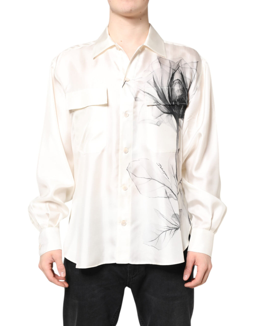 Dolce & Gabbana White Dress Shirt for Men