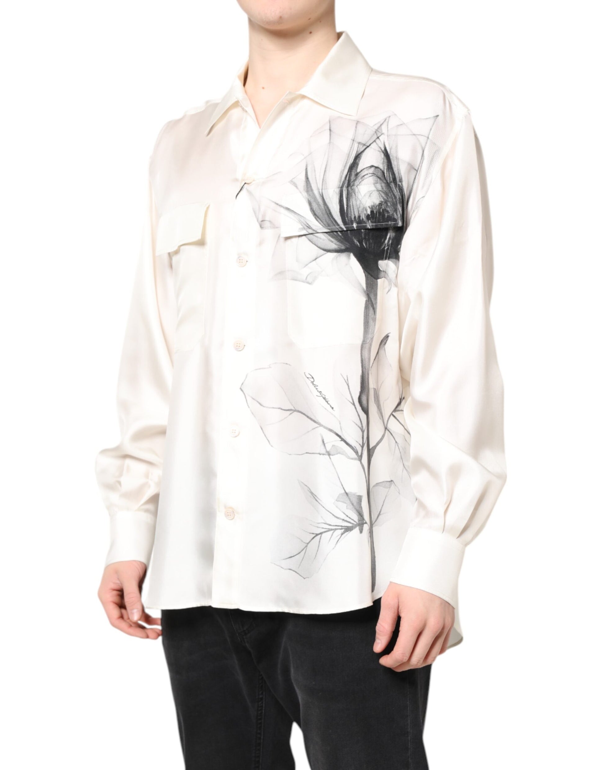 Dolce & Gabbana White Dress Shirt for Men detail view