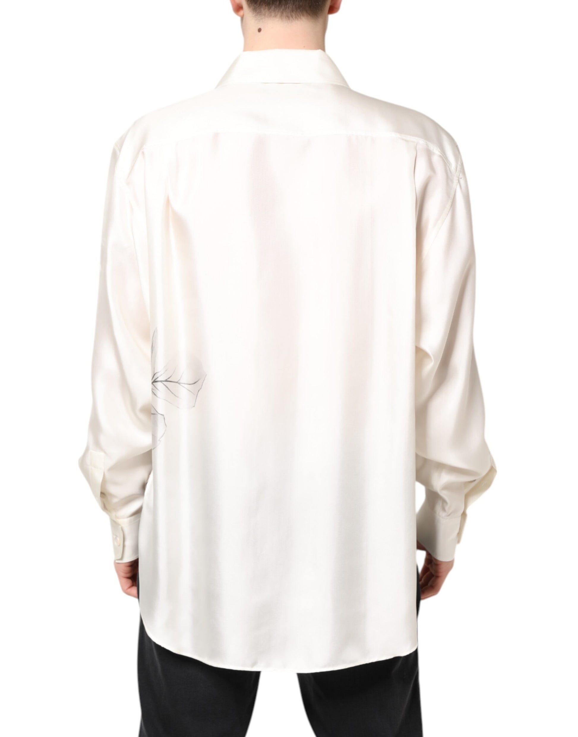 Dolce & Gabbana White Dress Shirt for Men side view