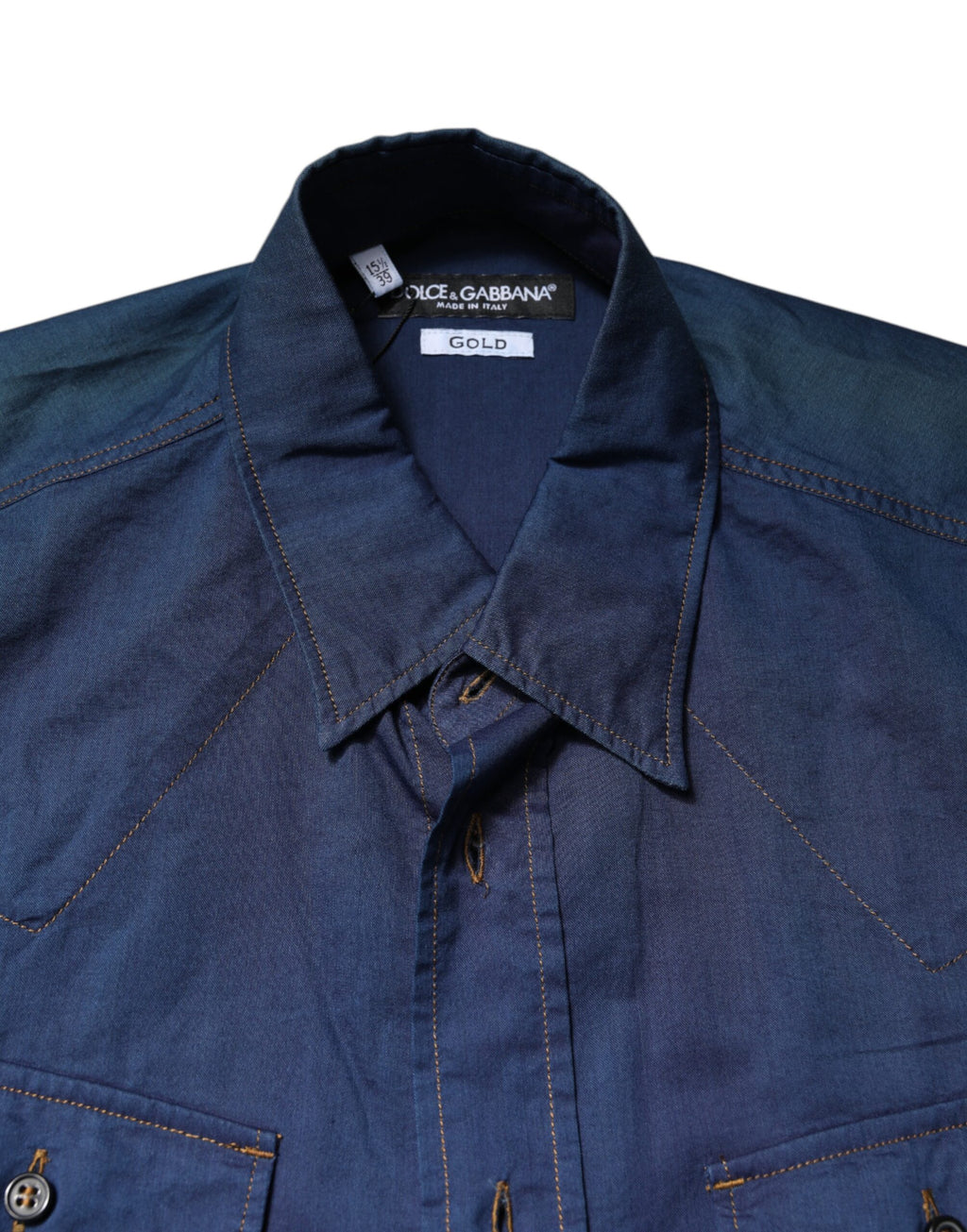 Dolce & Gabbana Blue Dress Shirt for Men additional view