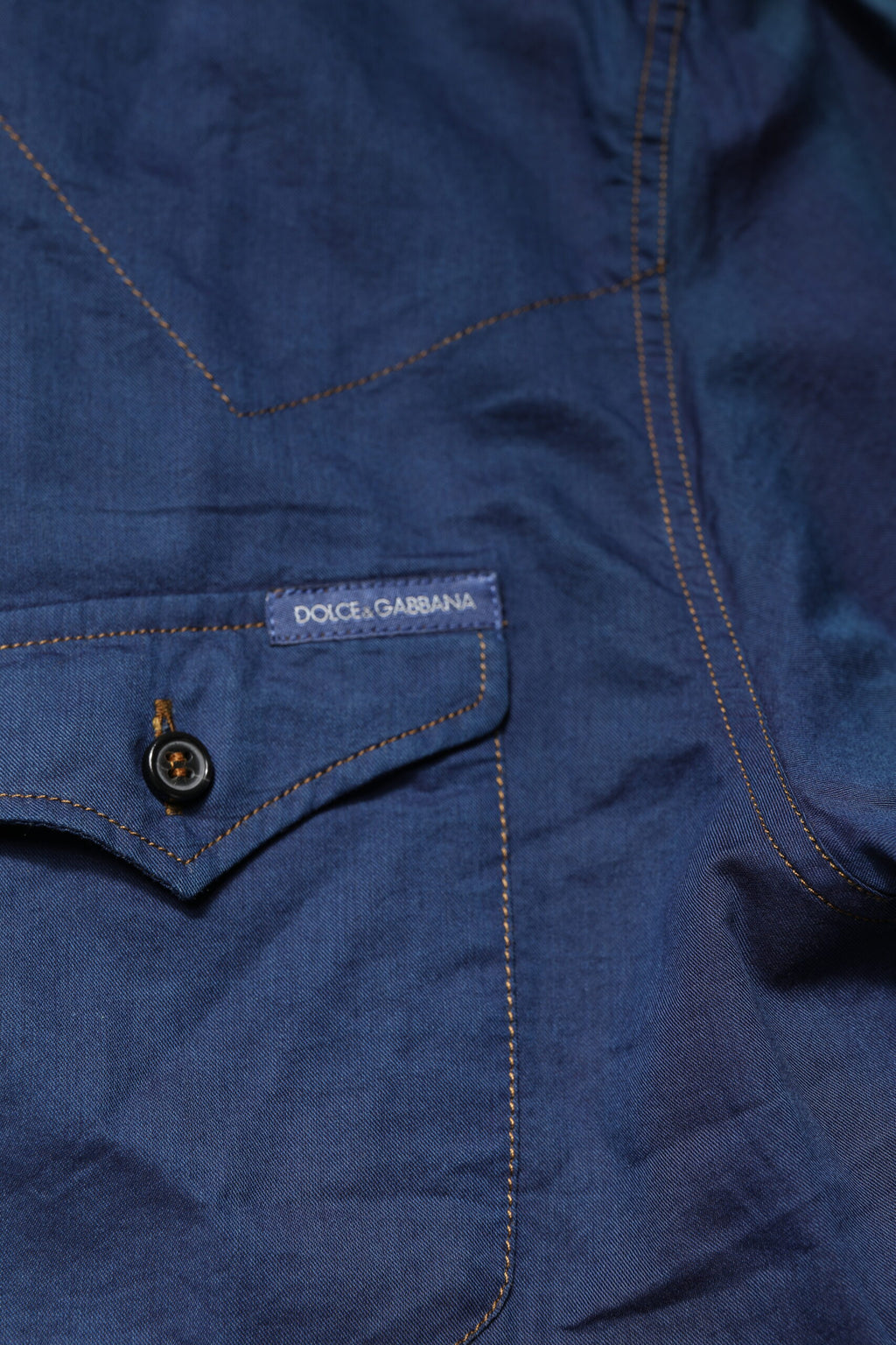 Dolce & Gabbana Blue Dress Shirt for Men additional view