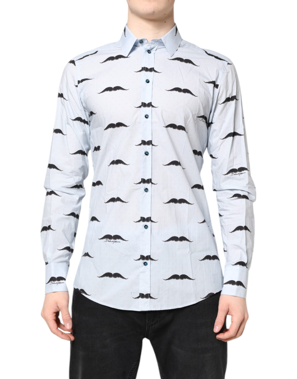 Dolce & Gabbana Blue Dress Shirt for Men