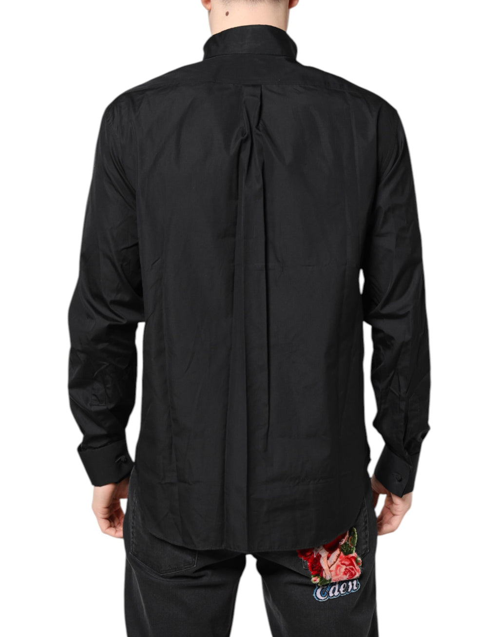 Emporio Armani Black Dress Shirt for Men side view