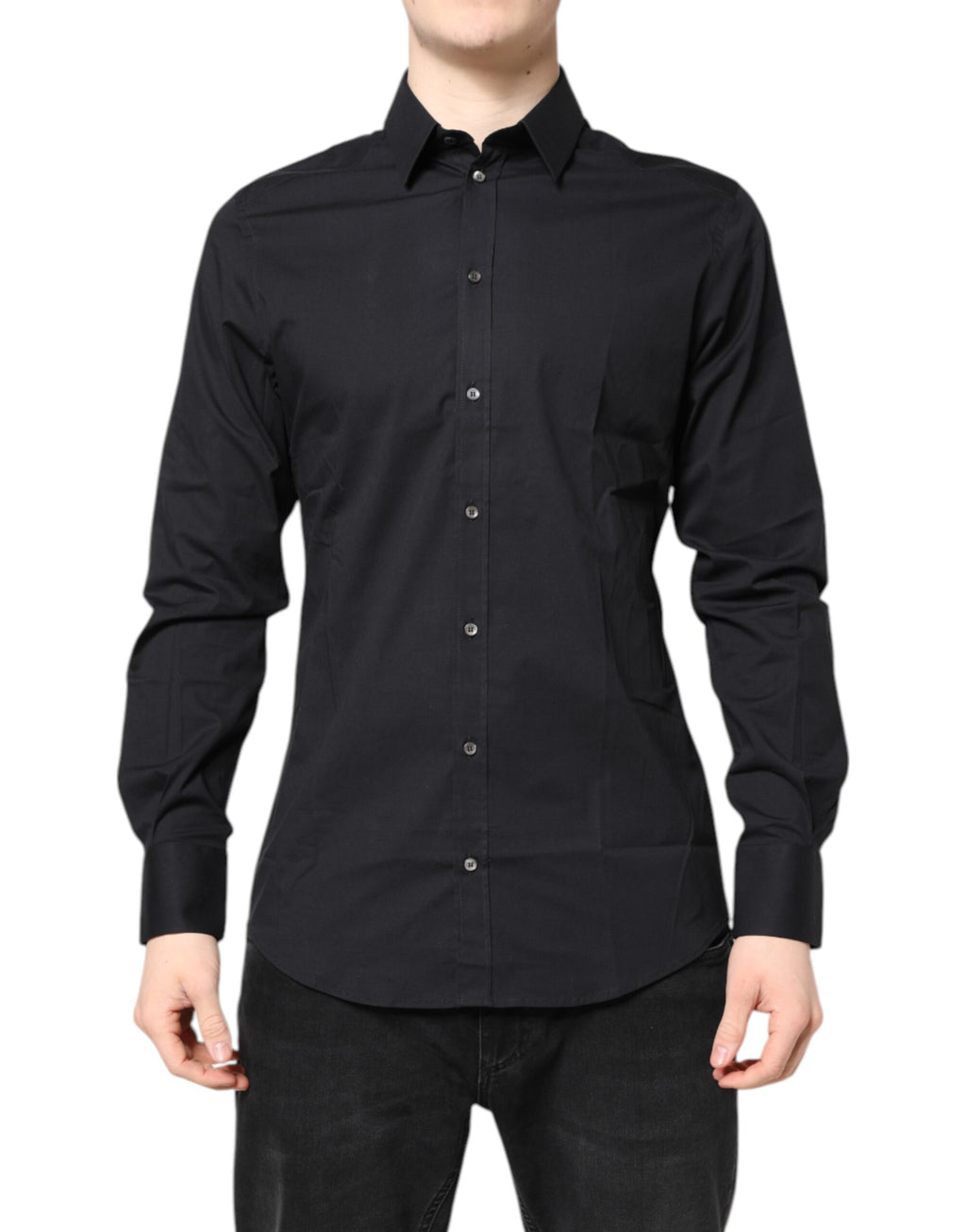 Dolce & Gabbana Black Dress Shirt for Men